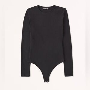 AF Cotton Blend Seamless Fabric Crew Long Sleeve Bodysuit Size L